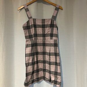 H&M Lavender Plaid Dress
